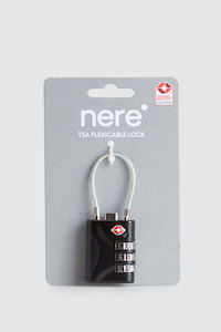 Travel Accessories: Flexi Cable Combination TSA Lock