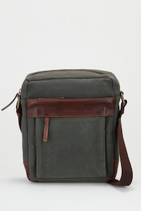 Business Bags: Noah Canvas/Lea Trim NS Satchel
