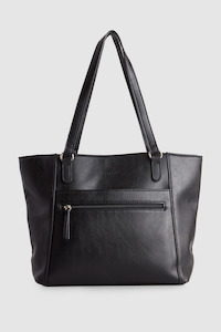 Large Handbags: Zip Pocket Tote Bag