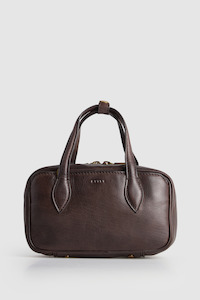 Lucia Leather Bowling Bag