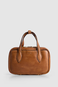 Lucia Leather Bowling Bag