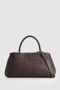 Margo Leather Weave Tote Bag