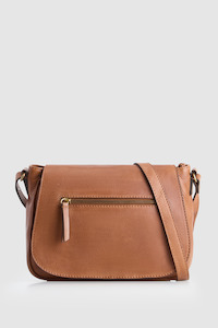 Cora Leather Flap Crossbody Bag