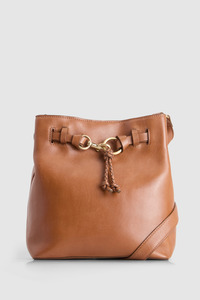 Celeste Leather Bucket Bag