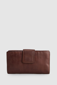 Leather Large Tab Wallet