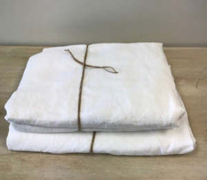Linen: French Linen Flat Sheet ~ Crisp White