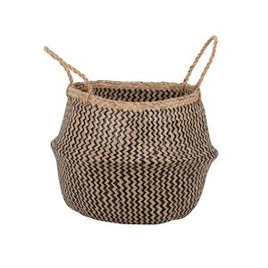 For The Batch: Zigzag Seagrass Belly Basket