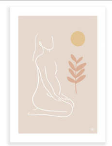 Lagom Design Studio Wall Prints: Mother Earth - Wall Print by Lagom Design Studio