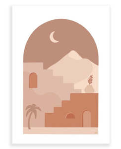 Lagom Design Studio Wall Prints: Marrakesh - Wall Print by Lagom Design Studio