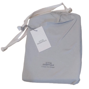 Citta Design: Organic Cotton Jersey Fitted Cot Sheet by Citta Design