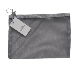 Citta Design: Small - Grey Mesh Wash Bag by Citta Design
