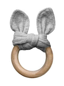 Toys: Grey the Bunny Teether by Lily and George