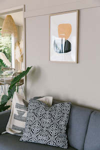 Cushion Covers: Sienna Cushion Cover – Natural & Black - Kim Soo