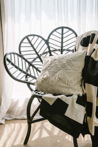 Kim Soo Collection: Madison Linen Blend Throw by Kim Soo – Resistance Print