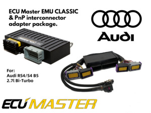 EMU Classic ECU & Harness Adaptor package for Audi RRS4B5 2.7 BiT (harness, internal DBW)
