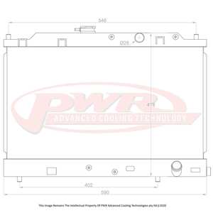 Honda CRX (1988-1991) PWR Radiator