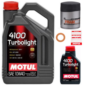 Mitsubishi Motul Oil Service Kits: Mitsubishi Lancer Evolution 10 2007-16 CZ4A Motul Oil Service Kit