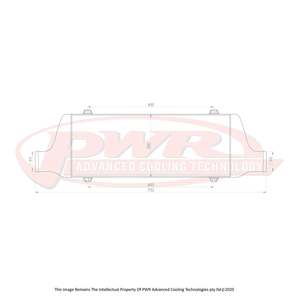 PWR Racer Series Intercooler 500x200x68