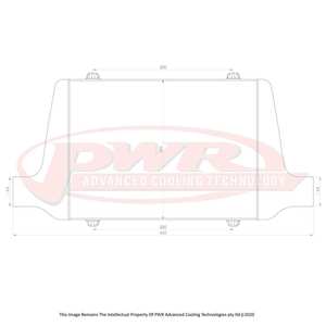 PWR Racer Series Intercooler 400x300x68