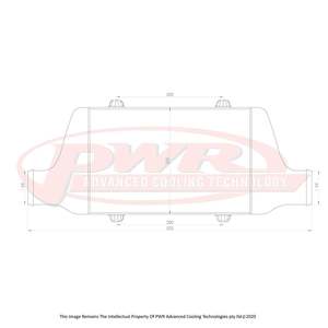 PWR Racer Series Intercooler 300x200x68