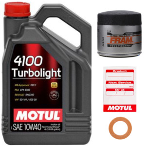 Mazda Famila 323 GT-X GT-R 1989-94 BG Motul Oil Service Kit