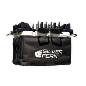 Fabric Bottle Carrier & 12 x Silver Fern Hygiene Bottles