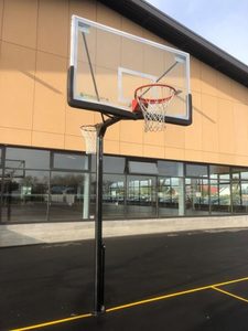 Products: Intermediate Outdoor Basketball Tower – Reversible, Glass