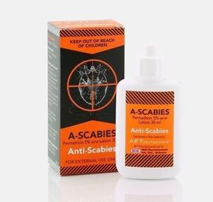 Products: A-Scabies Skin Lotion 30ml