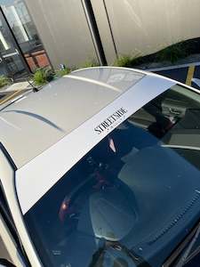 Window Banners: WHITE CLASSIC BANNER