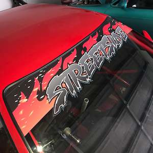 RED FLAME BANNER
