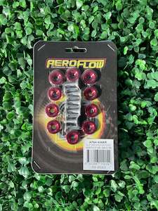 Aeroflow: RED AEROFLOW BILLET DRESS UP BOLTS