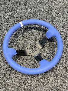 BLUE ALCANTARA DND WHEEL 350MM