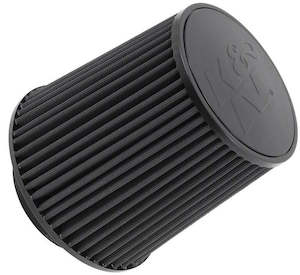 Aeroflow: K&N Black Universal Round Tapered Clamp On Filter Fits 4" (102mm) KNRU-5171HBK