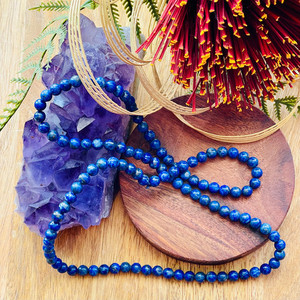 Products: Lapis Lazuli Crystal Mala Strength Within