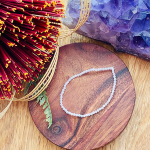 2mm Selenite stretch bracelet Strength Within