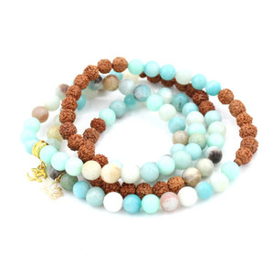 Amazonite Stretch Mala Strength Within