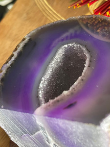 Products: Purple Agate Crystal Geode Strength Within