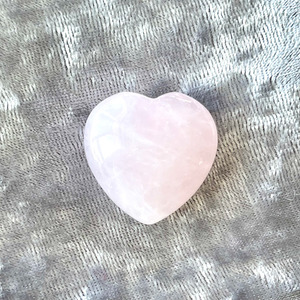 Rose Quartz crystal heart Strength Within