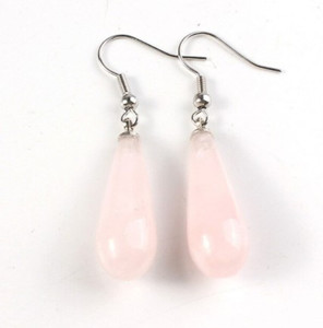 Rose Quartz Earrings Strength Within