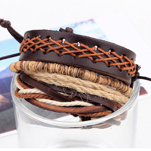 Products: Stackable Criss Crossed Tied Bracelets Strength Within