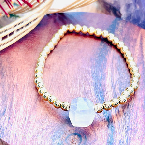 Products: Hematite & Rose Quartz - white gold plated Strength Within