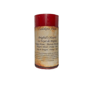 Products: Brighids Hearth Happy Home scented spell candle Strength Within