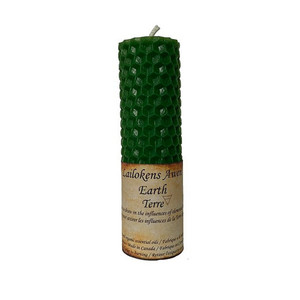 Lailoken Awens Beeswax Candle - earth element Strength Within