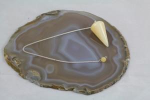 Orange Calcite Crystal Pendulum Strength Within