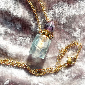 Products: Fluorite perfume pendant necklace Strength Within