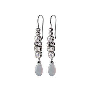 Sale: STERLING SILVER DARIN OXIDISED GREY EARRINGS