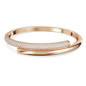 Bangle: DEXTERA BANGLE - WHITE, ROSE-GOLD