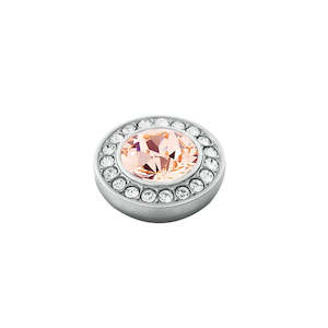 Topper: GRACE SHINY SILVER VINTAGE ROSE TOPPER