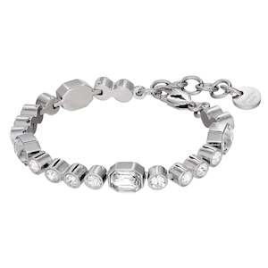 Grivna Shiney Silver Crystal Bracelet