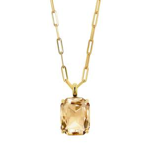 Necklace: EYTI SHINEY GOLD GOLDEN NECKLACE